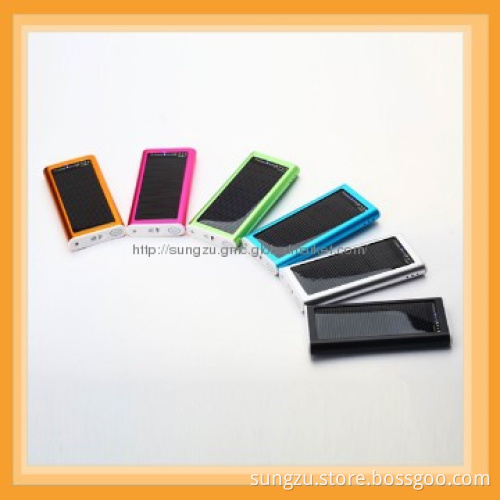 With colourful led solar smart phone charger
